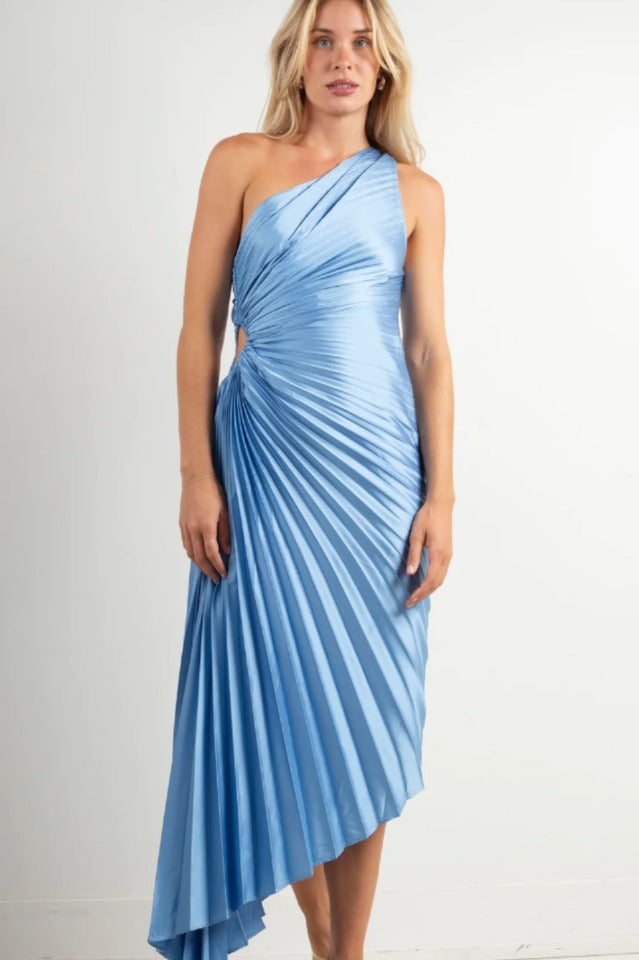 Zerina - Pleated Elegance Dress