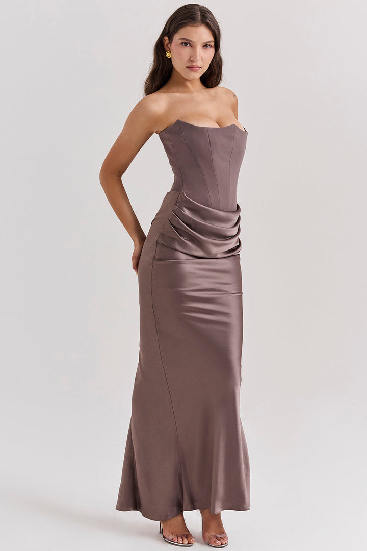 CYRILLA - Draped Elegance Dress